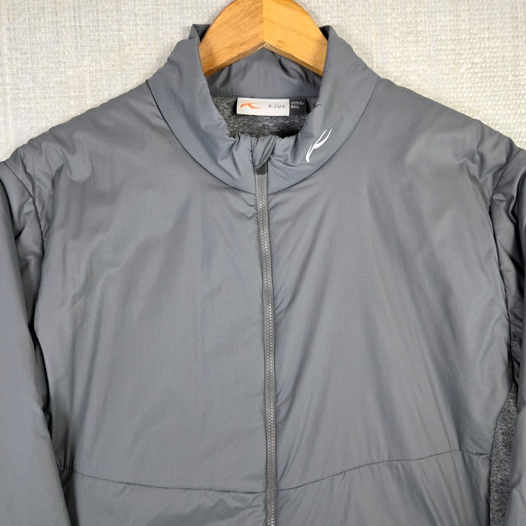 KJUS KJUS Men's Full Zip Insulated Windproof Hybrid Jacket Golf Casual Gray Large Size US L / EU 52-54 / 3 - 3 Thumbnail
