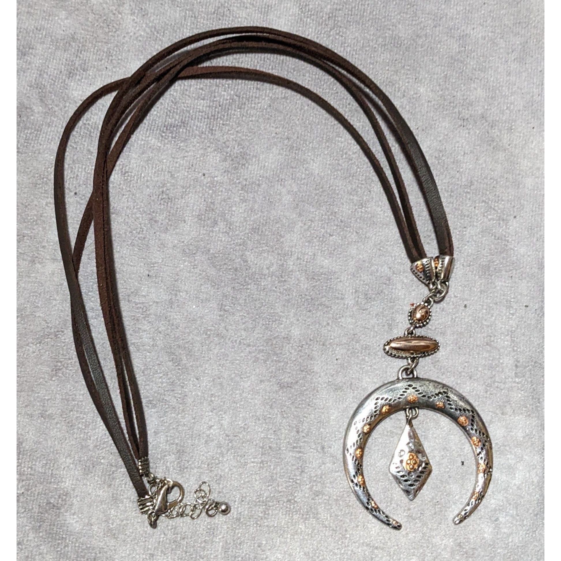 Other Southwestern Style Metallic Moon Pendant Necklace Size ONE SIZE - 10 Thumbnail