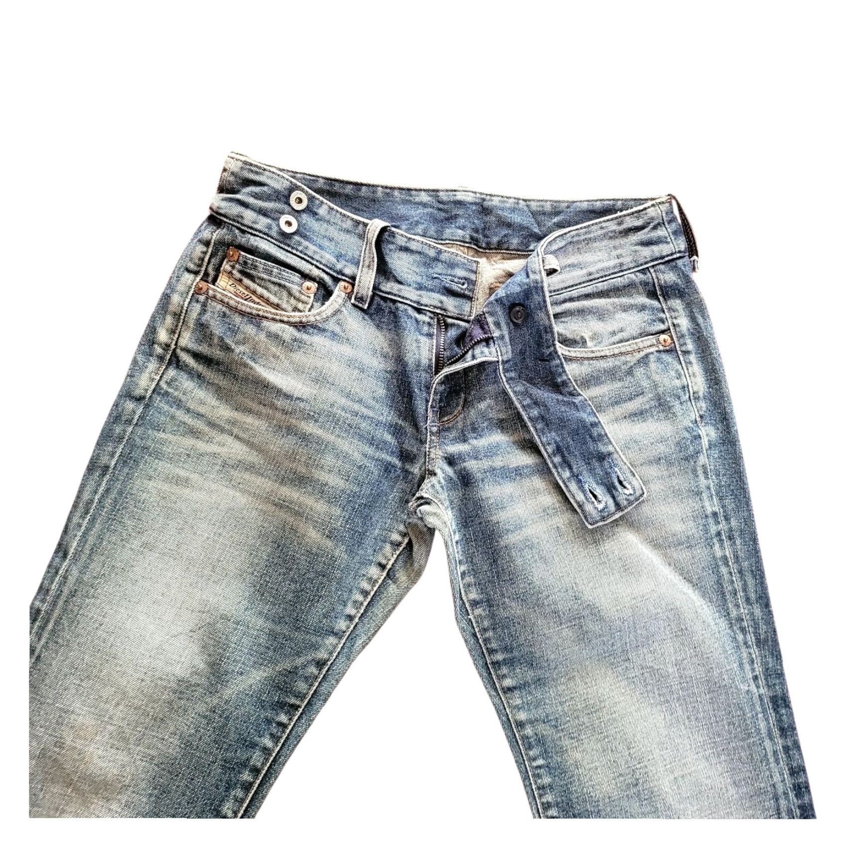 Diesel Diesel Cherone L.34 Women’s Jeans – W28 L28 – Bootcut – Made in Italy – Vintage Blue Denim Jeans Size 28" / US 6 / IT 42 - 6 Thumbnail