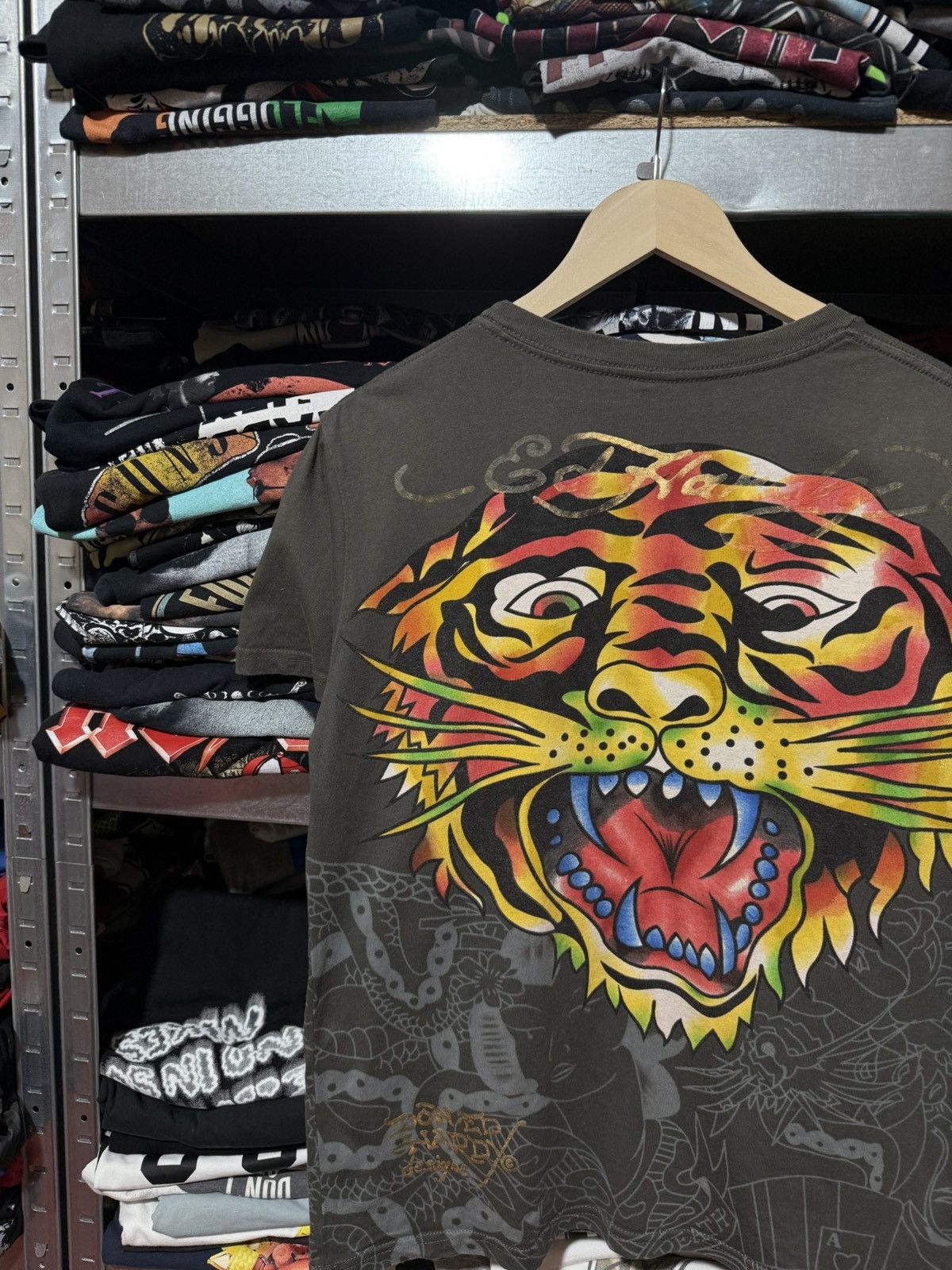 Ed Hardy Ed Hardy By Christian Аudigier Rhinestones T-Shirt Y2K Hype Size US M / EU 48-50 / 2 - 4 Thumbnail