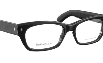 Yves Saint Laurent Yves Saint Laurent 00s Black Cat Eye Nerdy Glasses Size ONE SIZE - 4 Thumbnail
