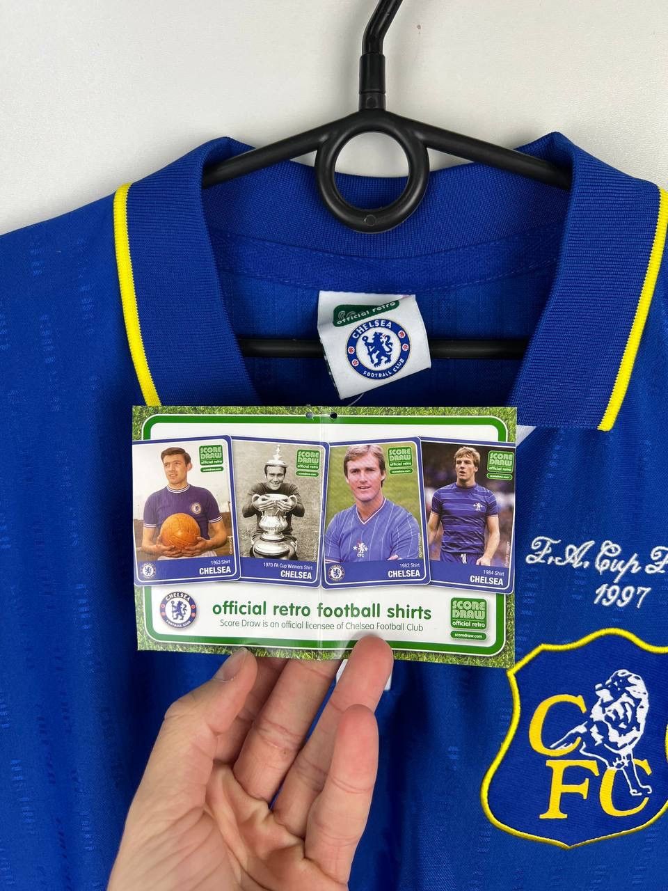 Vintage Chelsea 1997 final Cup official retro t-shirts size XL Size US XL / EU 56 / 4 - 4 Thumbnail
