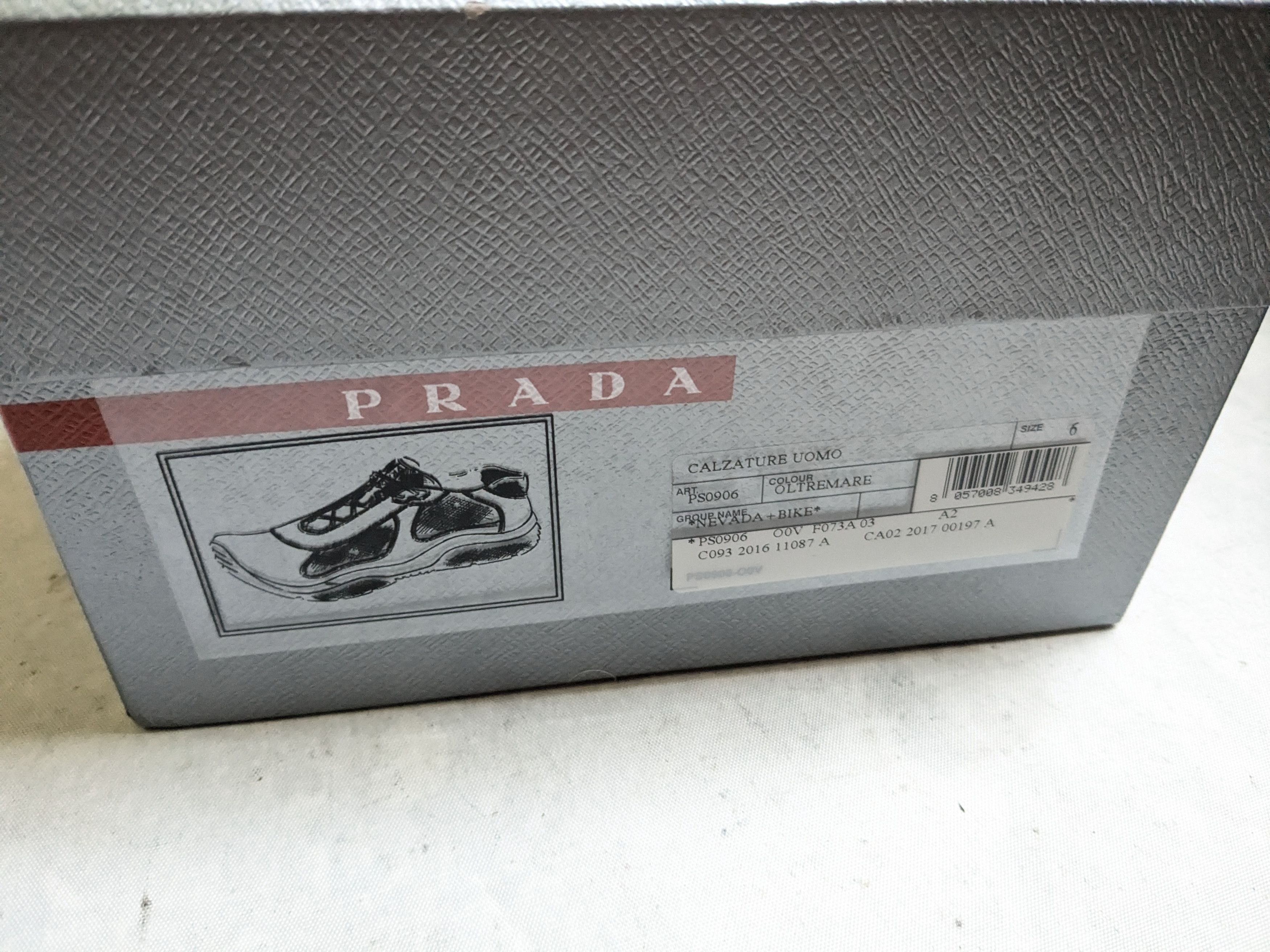 Prada Prada America's Cup Navy Blue 7 Low Top Leather Size US 7 / EU 40 - 19 Thumbnail