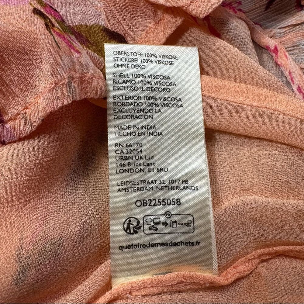 Free People NWT New $148 Free People Marney Mini Peach Combo Dress Size Size S / US 4 / IT 40 - 8 Thumbnail