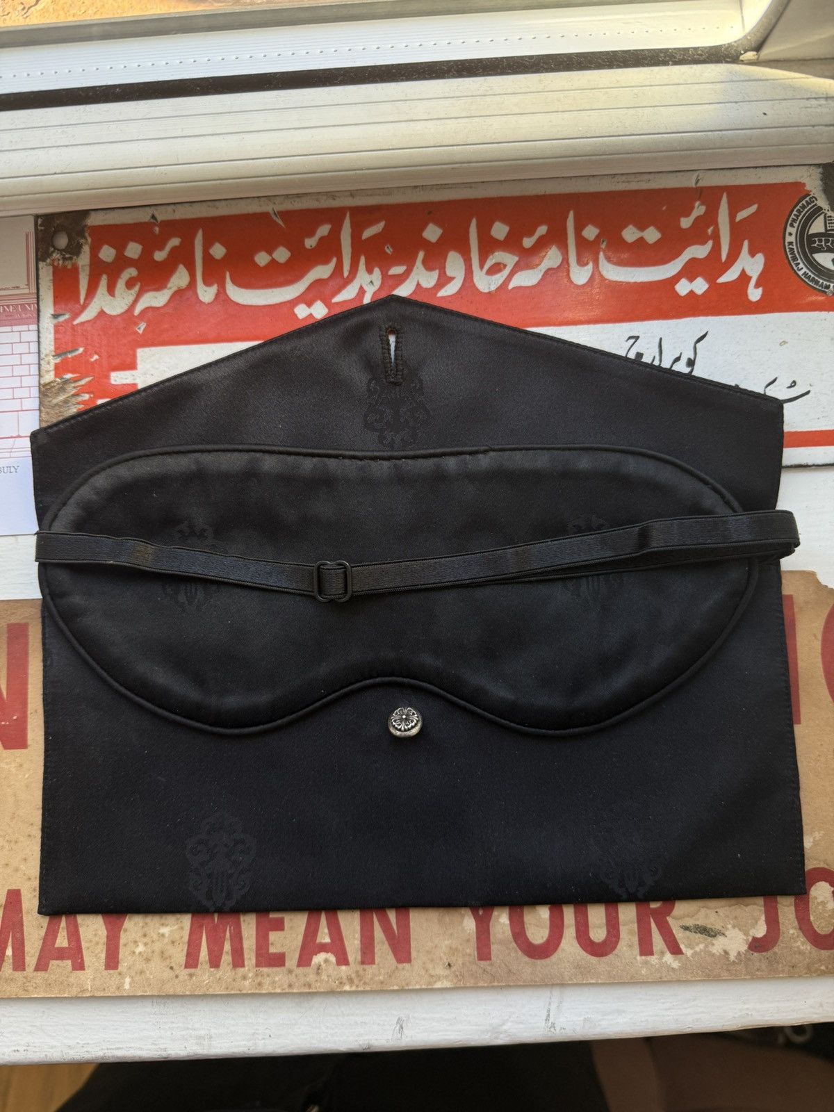 Chrome Hearts 🚭GRAIL🚭EARLY 2000s "FUCK YOU" SILK SLEEPING MASK w/ CASE Size ONE SIZE - 3 Thumbnail