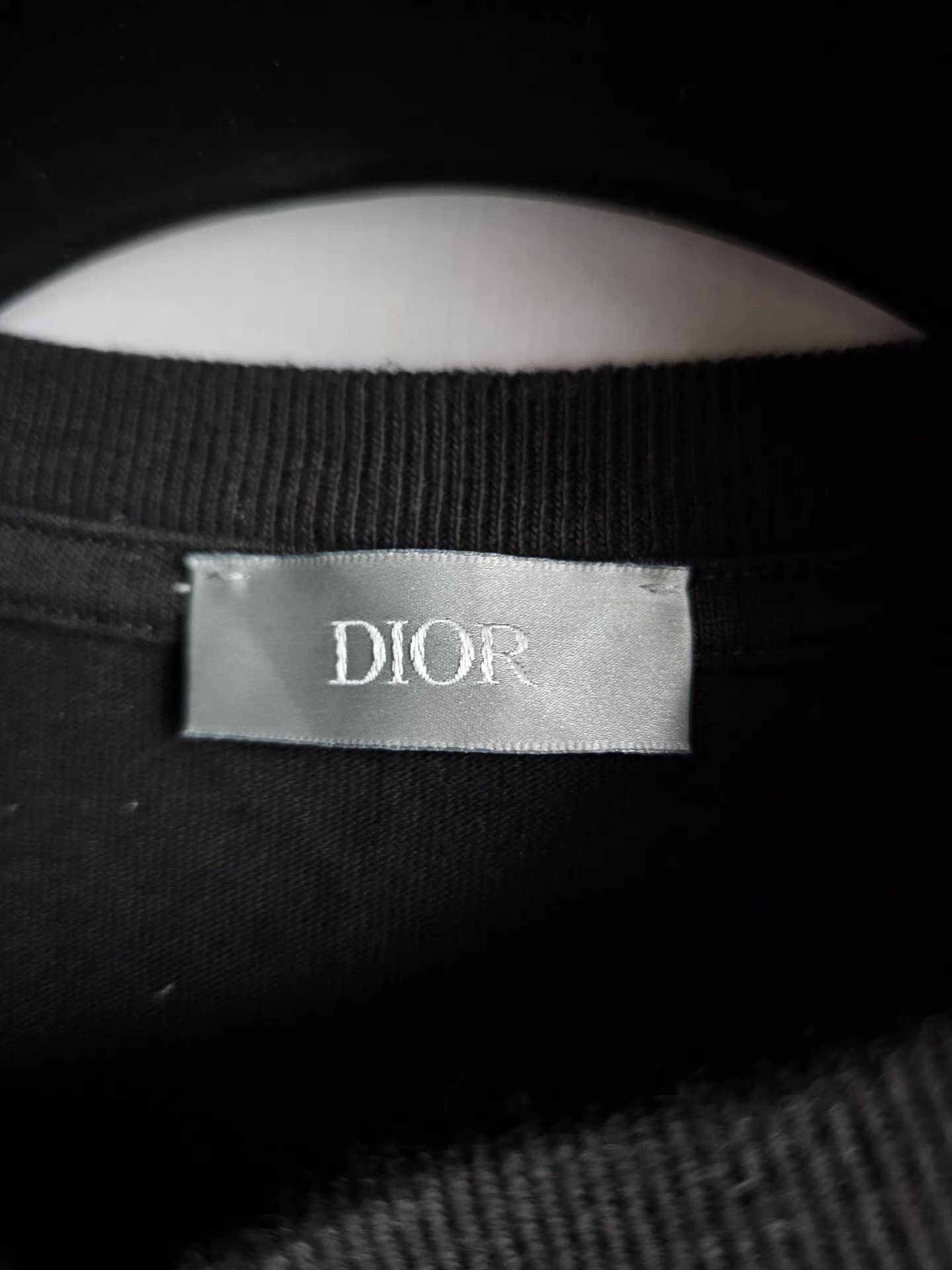 Dior Dior black floral embroidered logo short-sleeve T-shirt, Size US M / EU 48-50 / 2 - 3 Thumbnail