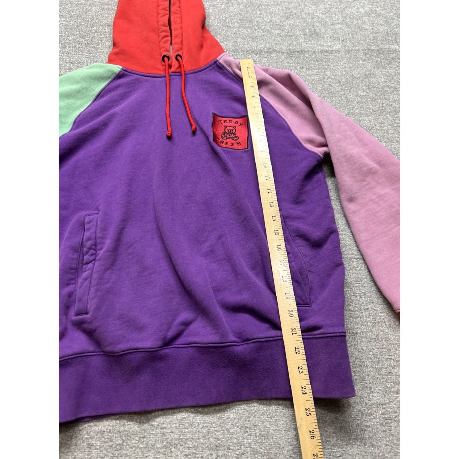 Teddy Fresh Teddy Fresh TED Color-block Multicolor Pastel Pullover Sweatshirt Hoodie Size Large Mens Size US S / EU 44-46 / 1 - 4 Thumbnail