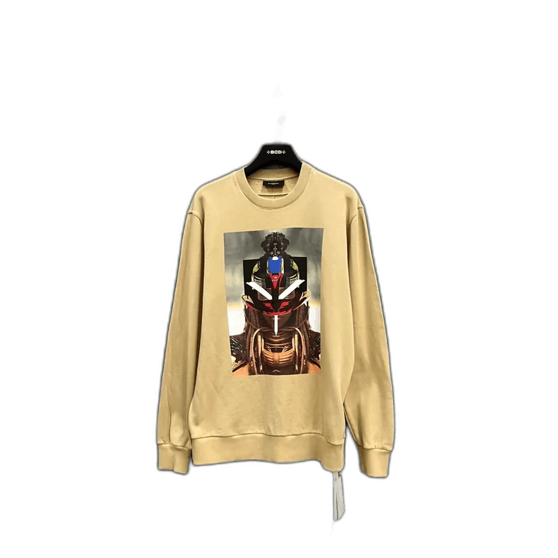 Givenchy Givenchy Robotics Sweatshirt in Beige Color Size US XS / EU 42 / 0 - 1 Thumbnail