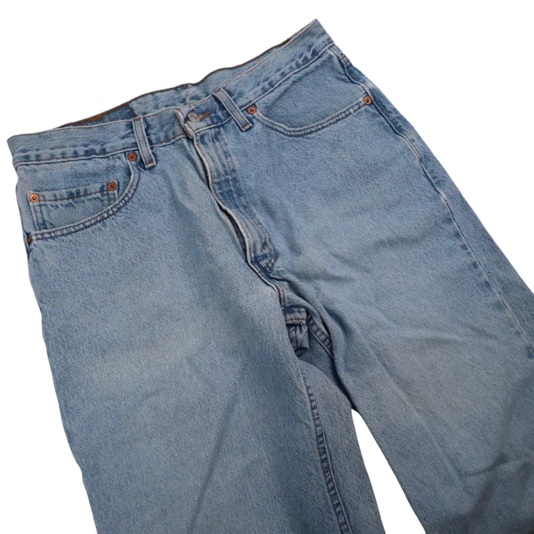 Denime VINTAGE Levis 550 USA Made Loose Fit Denim Jeans Shirt? Size US 34 / EU 50 - 5 Thumbnail