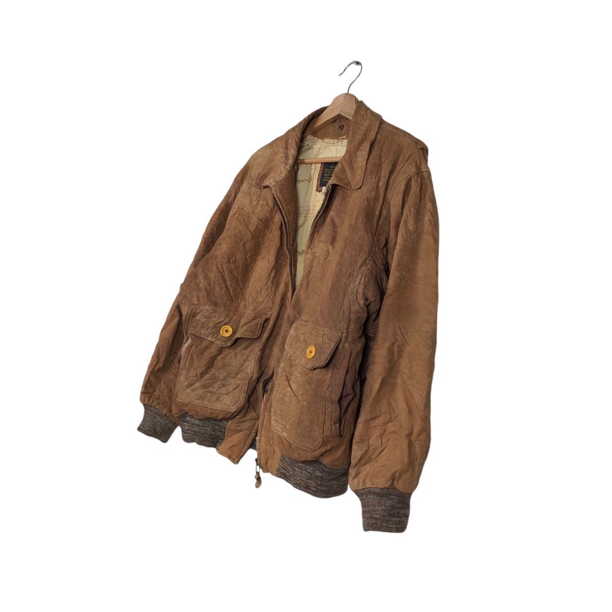 Vintage Vintage Military Type A-2 Flight Jacket Genuine Leather Usa Size US L / EU 52-54 / 3 - 3 Thumbnail
