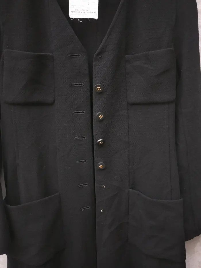 Chanel Chanel 94A Cc Mark Boton Tweed Chaqueta Large Button Size S / US 4 / IT 40 - 10 Thumbnail