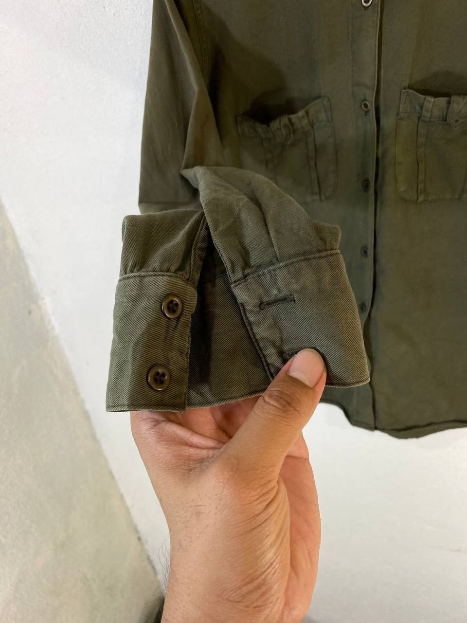 Zara zara basic green shirt nice design Size M / US 6-8 / IT 42-44 - 5 Thumbnail