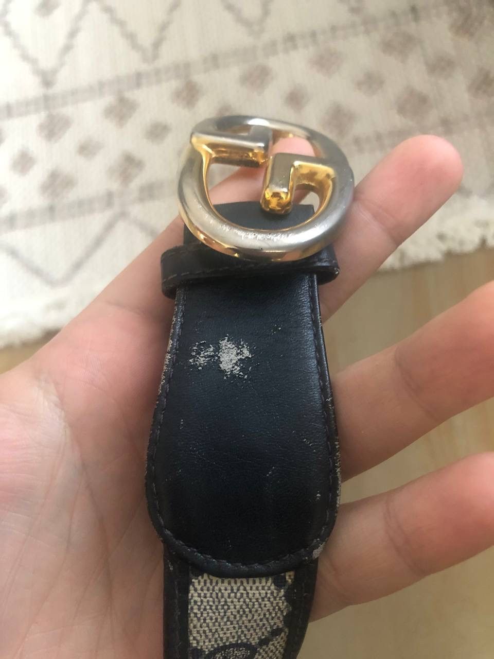 Designer × Gucci × Vintage VINTAGE 80-90s GUCCI MONOGRAM BELT Size ONE SIZE - 3 Thumbnail