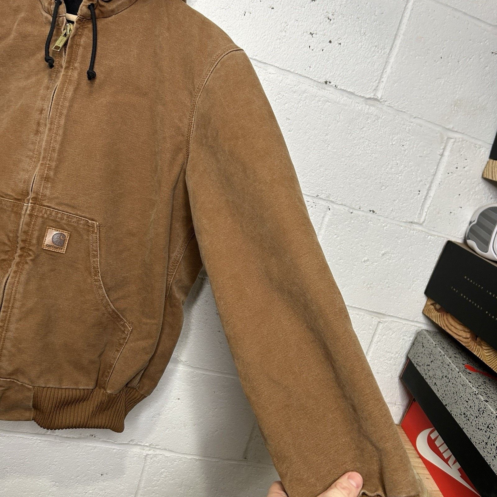 Carhartt Carhartt Sandstone Quilted Hooded Active Jacket “Brown” J130 Size US S / EU 44-46 / 1 - 8 Thumbnail
