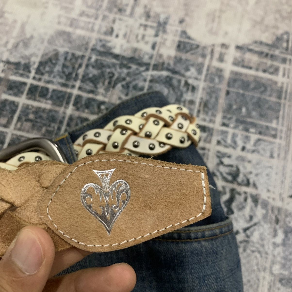 20471120 291295 Studded Belt Size ONE SIZE - 5 Thumbnail