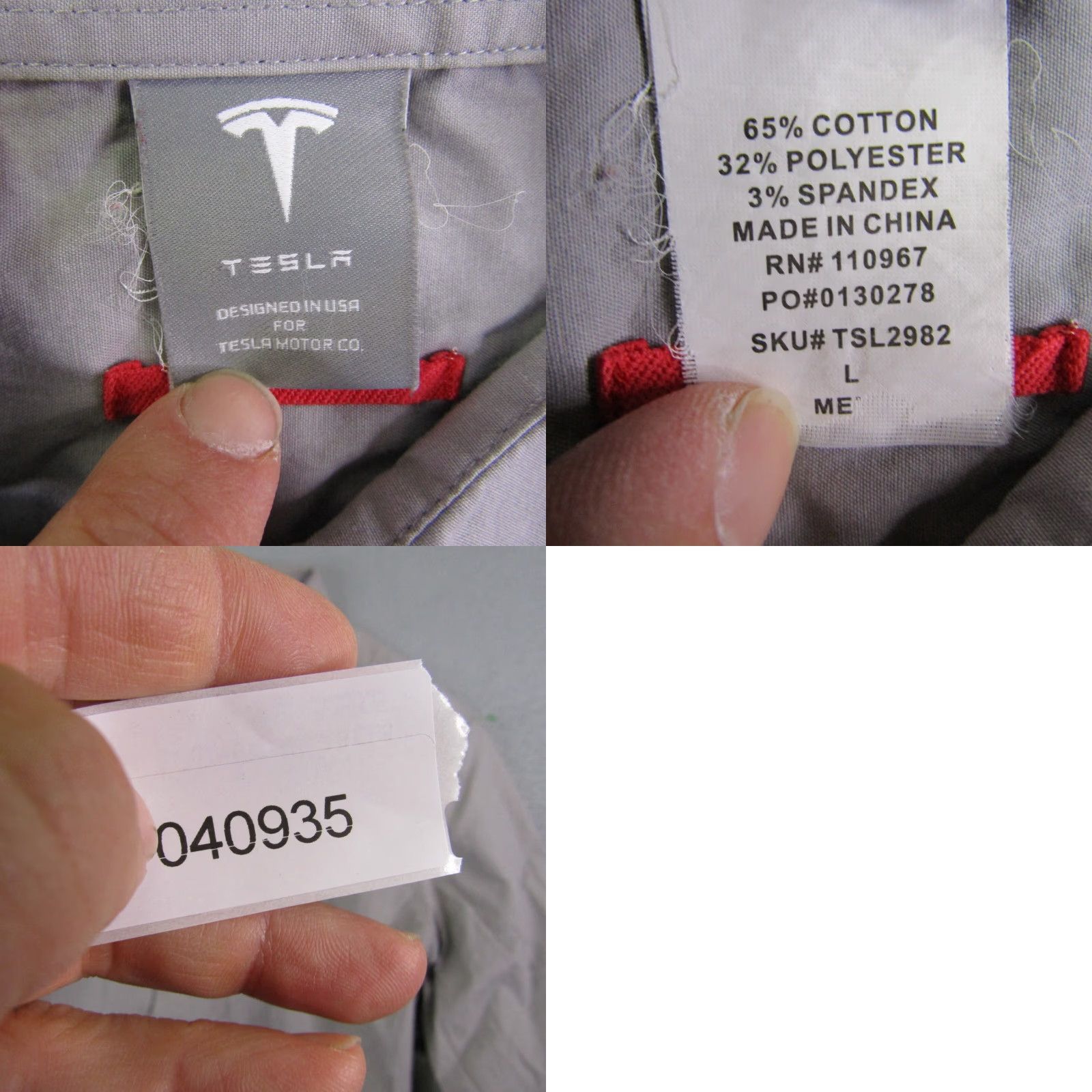 Vintage VINTAGE Tesla Mens Large Gray Button-Up Shirt Cars Long Sleeve Cotton Casual Size US L / EU 52-54 / 3 - 8 Thumbnail