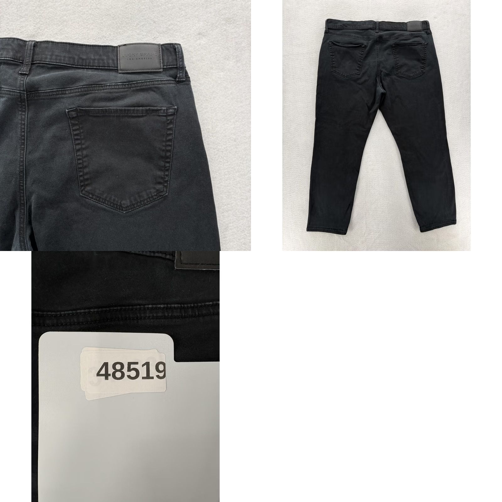 Lucky Brand Lucky Brand 121 Slim Straight Pants Mens 40x30 Black Stretch Twill 5-Pocket Size US 40 / EU 56 - 9 Thumbnail