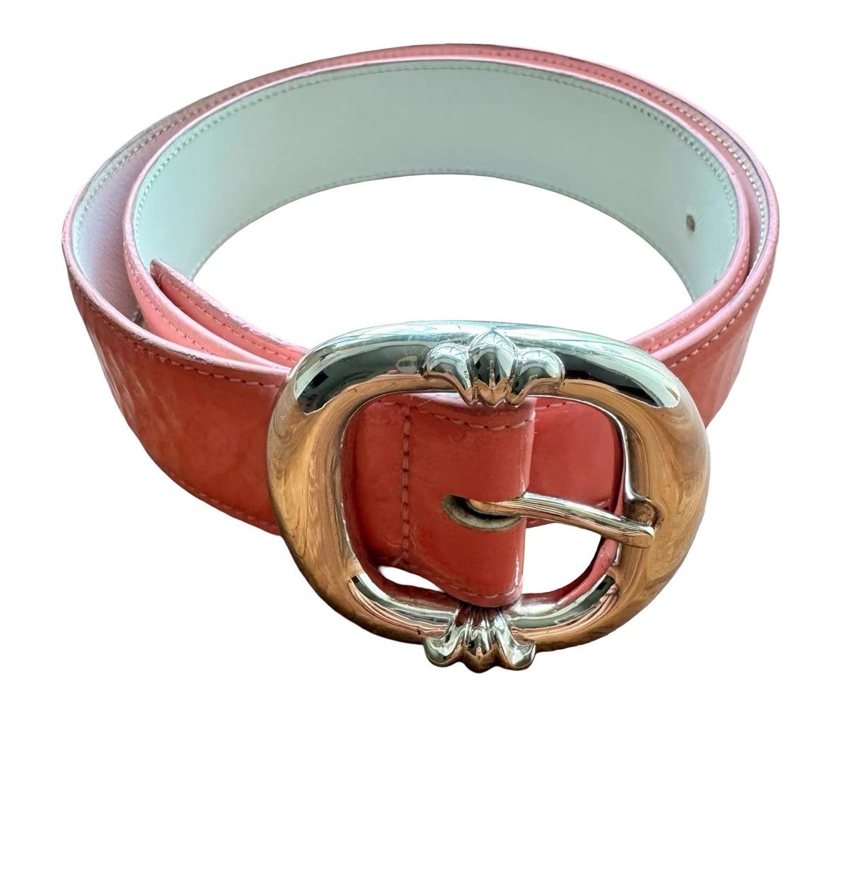 Chrome Hearts Pink patent leather gunslinger belt Size 32 - 1 Thumbnail