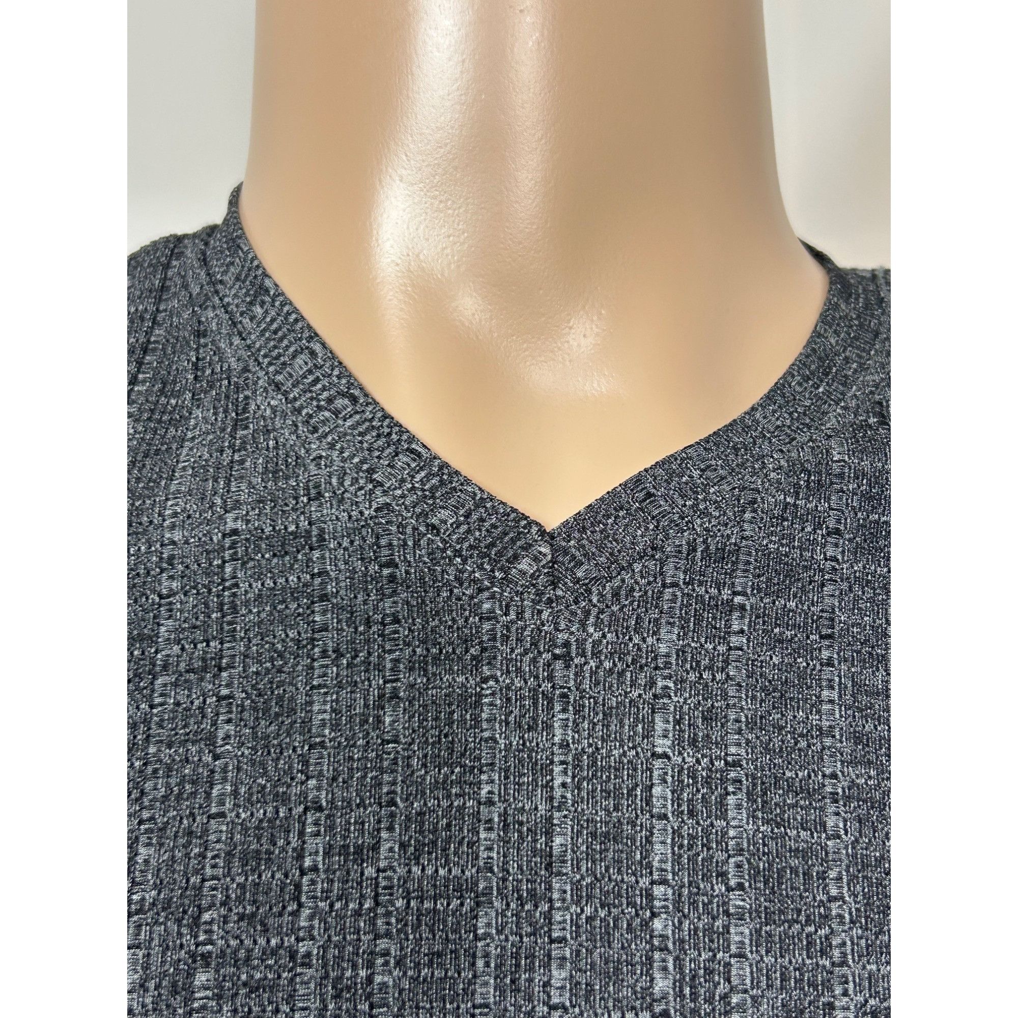 Other Charlie Lapson Conjure Men’s Top Dark Grey L Ribbed V-Neck S Size US L / EU 52-54 / 3 - 7 Thumbnail