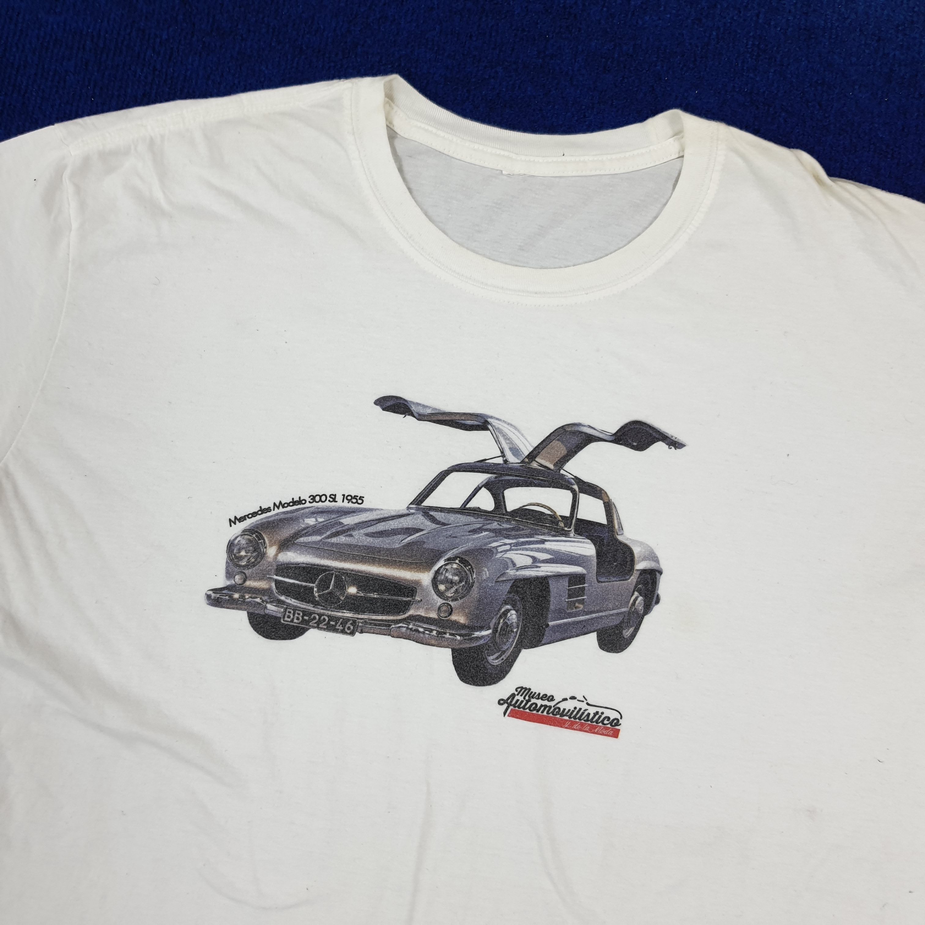 Mercedes-Benz × Vintage Vintage Mercedes Modelo 300 SL 1955 Classic Tshirt Size US XL / EU 56 / 4 - 2 Thumbnail