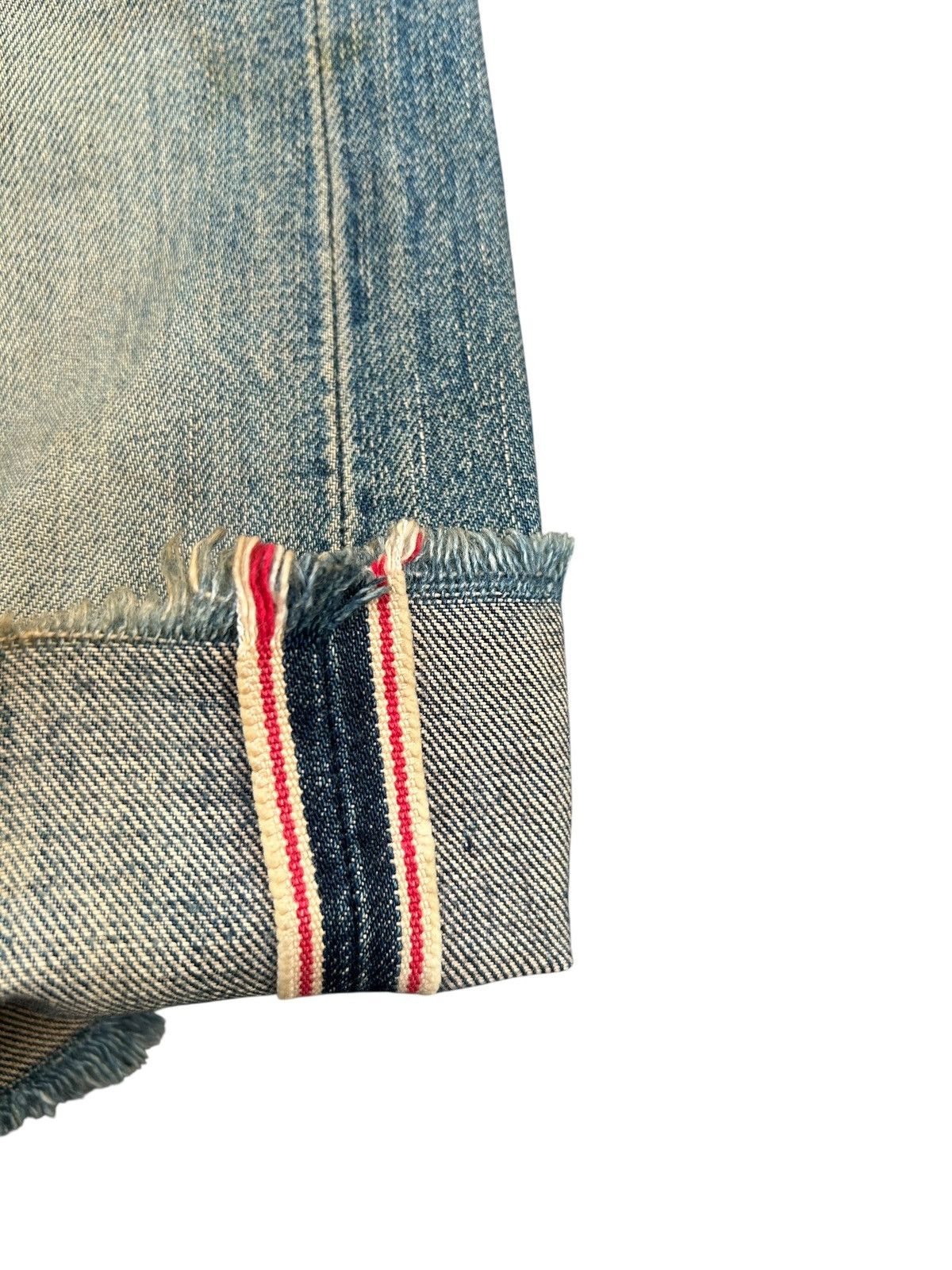 Edwin × Kapital × Vintage Vintage Edwin Selvedge Distressed Mud Wash Rusty Short Denim Size US 29 - 2 Thumbnail