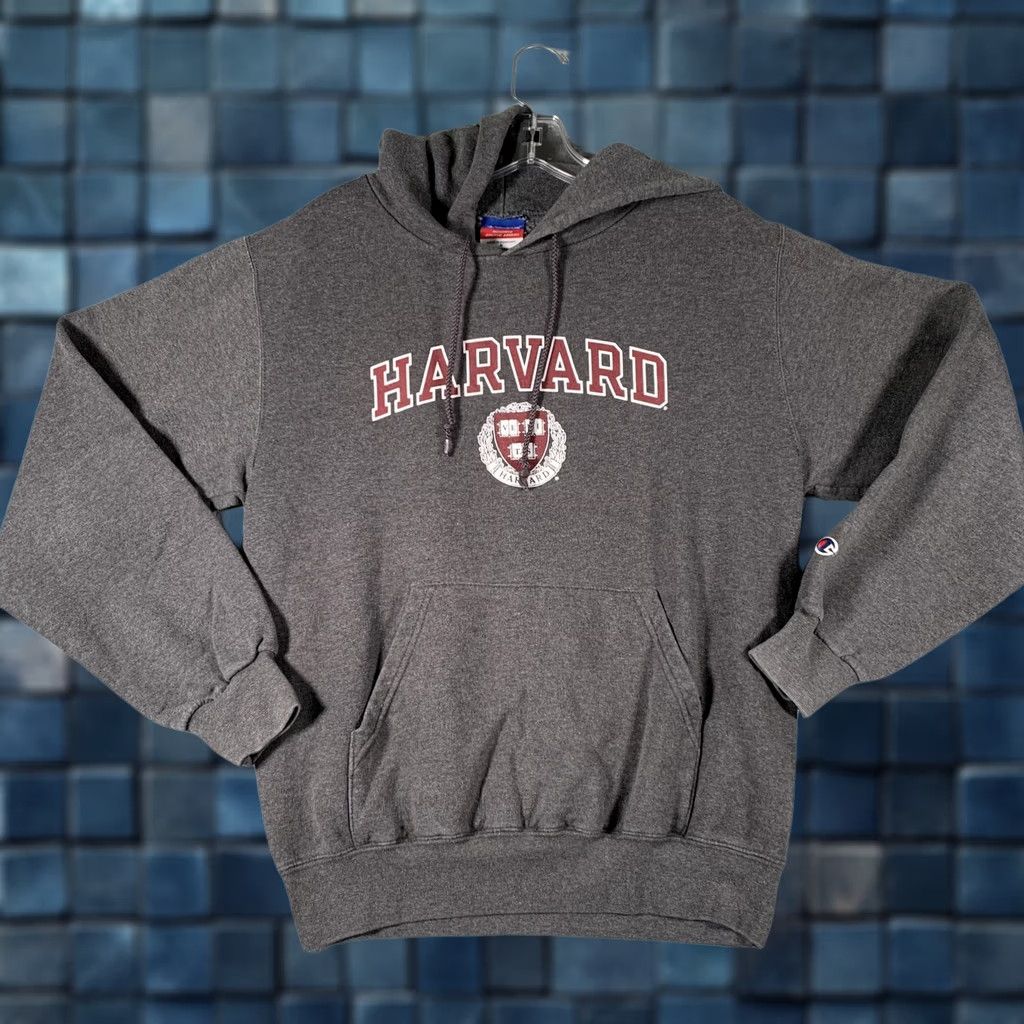 Champion Champion Harvard Hoodie Mens Small Gray Pullover Fleece Sweatshirt Logo Graphic Size US S / EU 44-46 / 1 - 1 Thumbnail