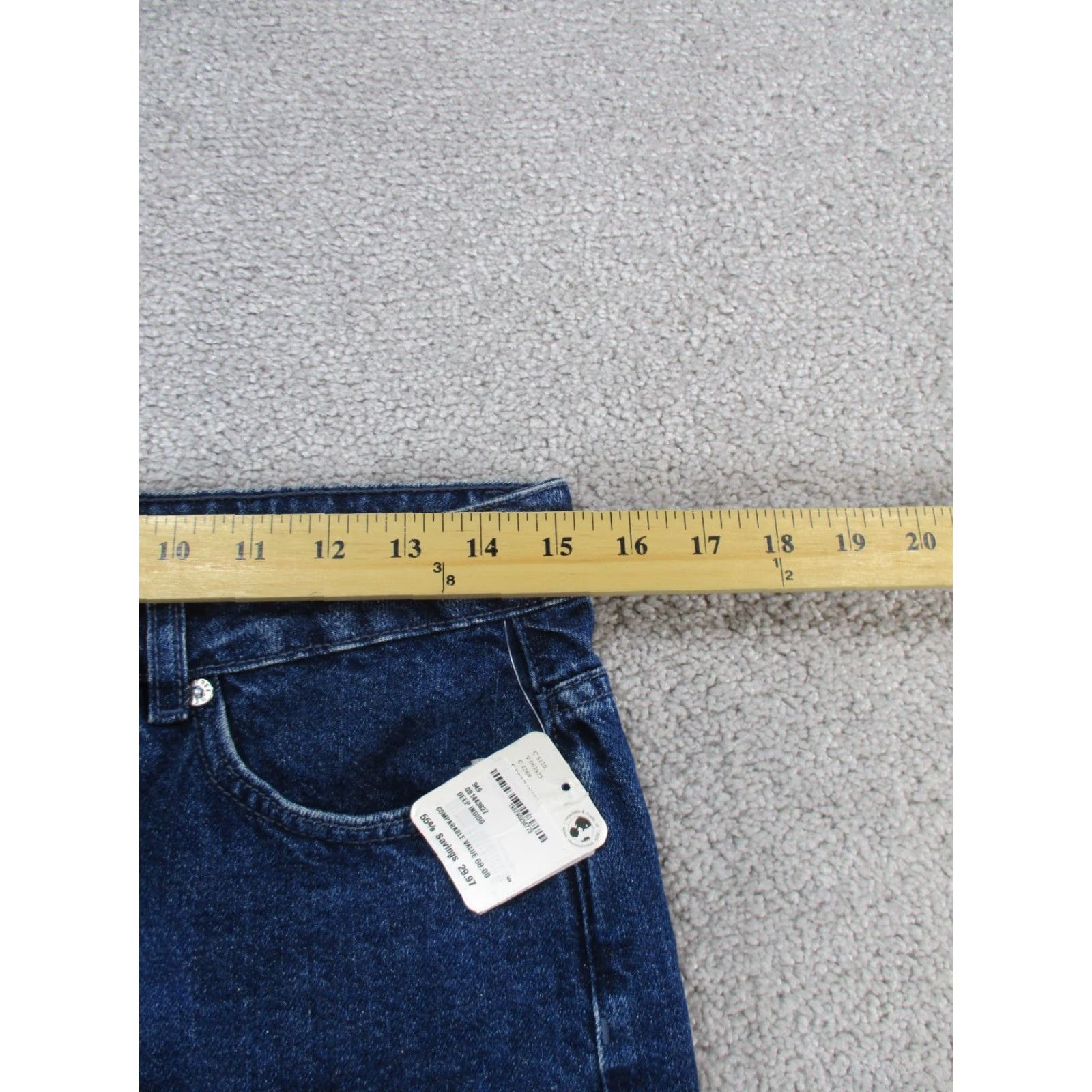 Free People FREE PEOPLE Skirt Women’s 6 Denim Mini Blue Frayed Hem Zipper Cotton Short Size 28" / US 6 / IT 42 - 5 Thumbnail