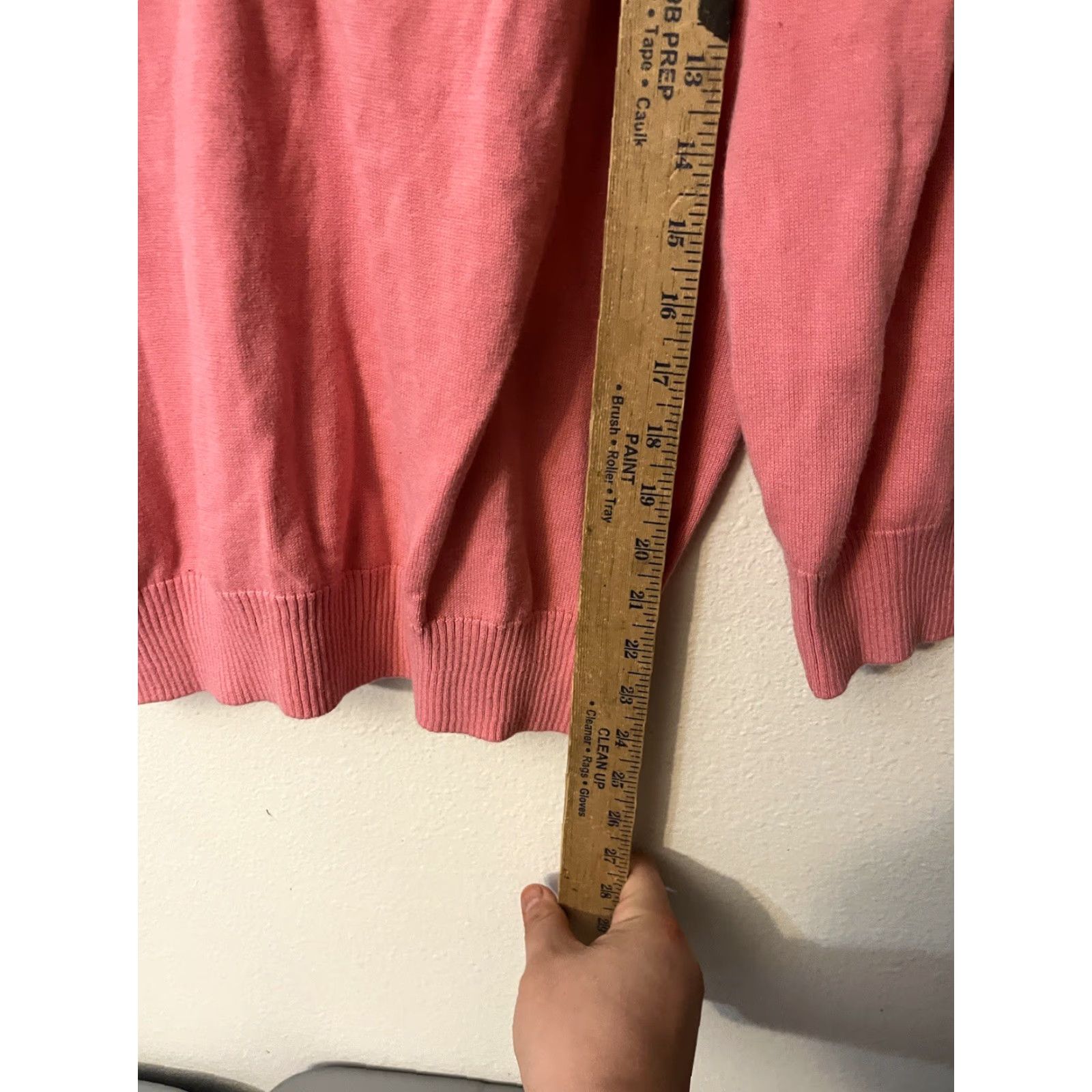 Pinko VINTAGE Jeanne Pierre WOMENS Sweater 3/4 Sleeve Pink Pullover V-Neck L Large Women's Knit Shirt Size L / US 10 / IT 46 - 4 Thumbnail