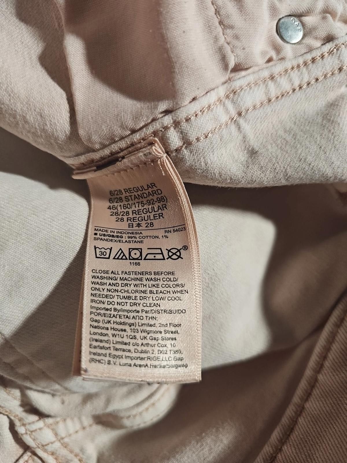 Gap GAP Denim 6/28R High Rise Vintage Slim Jeans Size 28" / US 6 / IT 42 - 4 Thumbnail