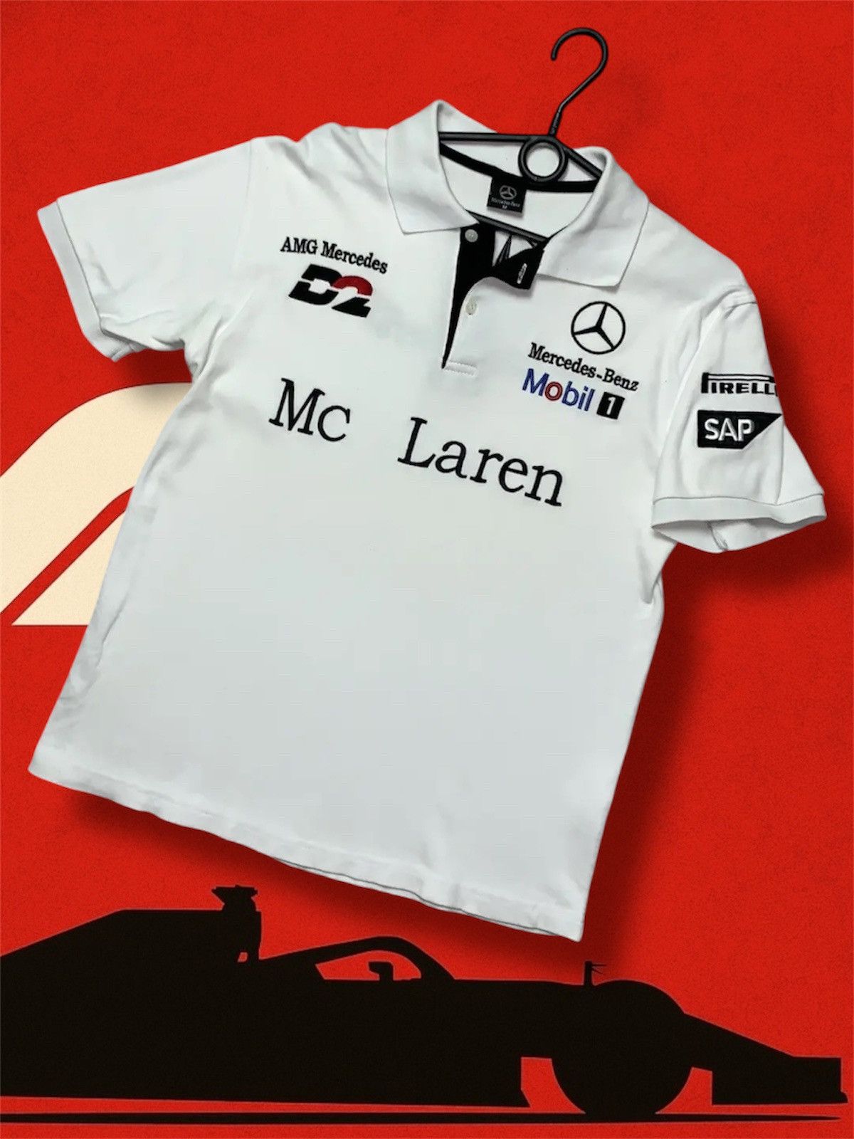Mercedes-Benz Racing polo Mercedes Benz Mc Laren multi logo size S Size US S / EU 44-46 / 1 - 1 Thumbnail