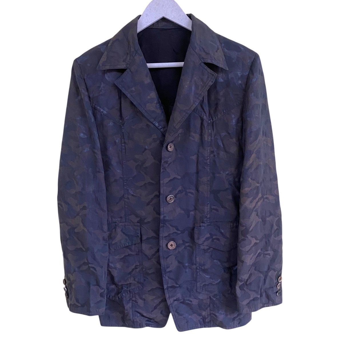 5351 POUR LES HOMMES × Designer × Japanese Brand 💥 5351 Pour Les Homme Japan Camou Jacket Size US M / EU 48-50 / 2 - 1 Thumbnail