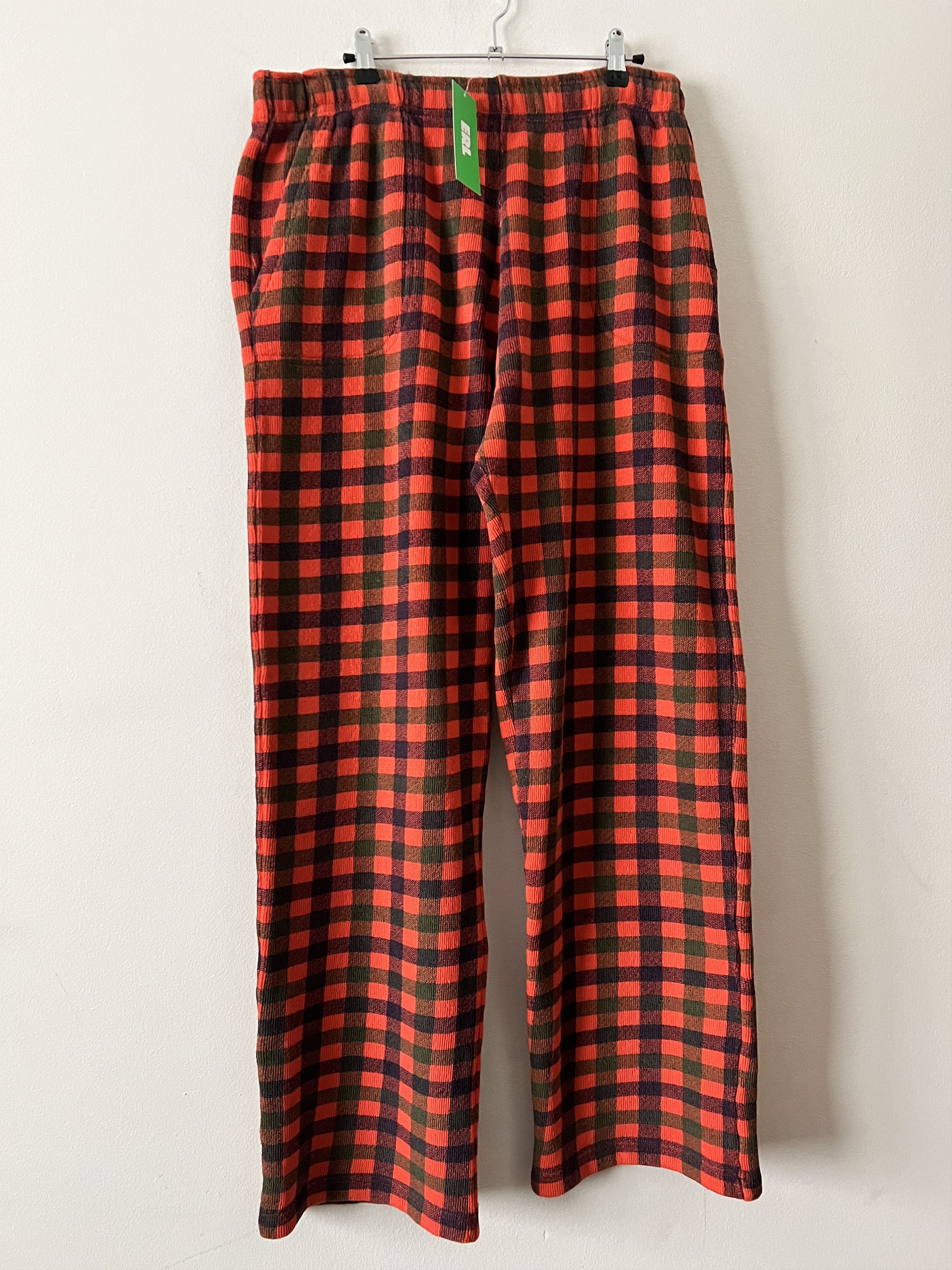 ERL Checked Fleece-Cotton Trousers Size US 32 / EU 48 - 1 Thumbnail