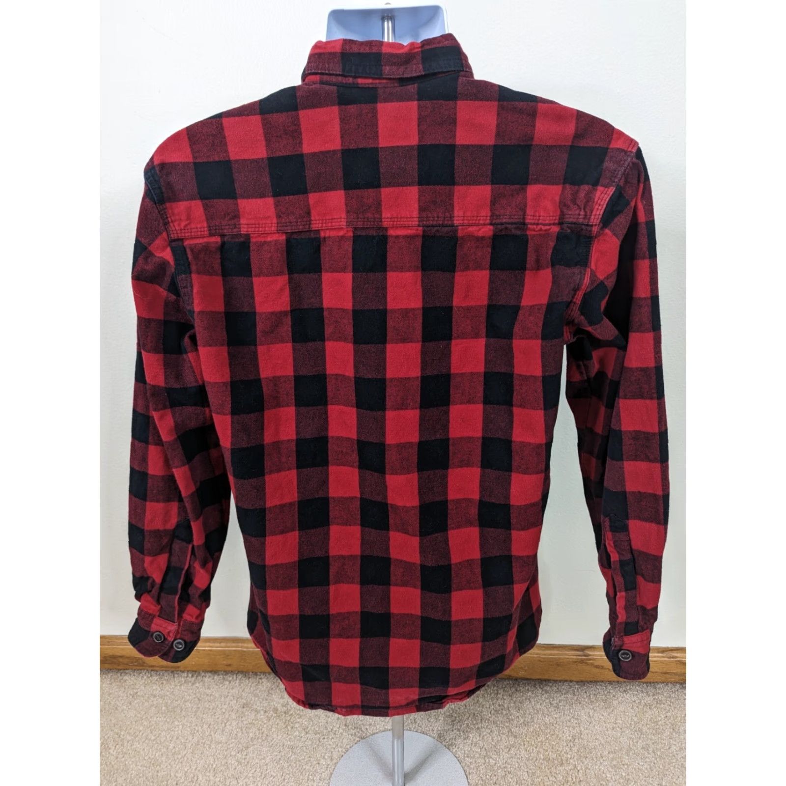 Vintage VINTAGE Work n' Sport Flannel Shirt Buffalo Plaid Button-Up Men M Wool Blend Quilted Lined Pockets 90s 27 Length Regular" Size US M / EU 48-50 / 2 - 2 Thumbnail