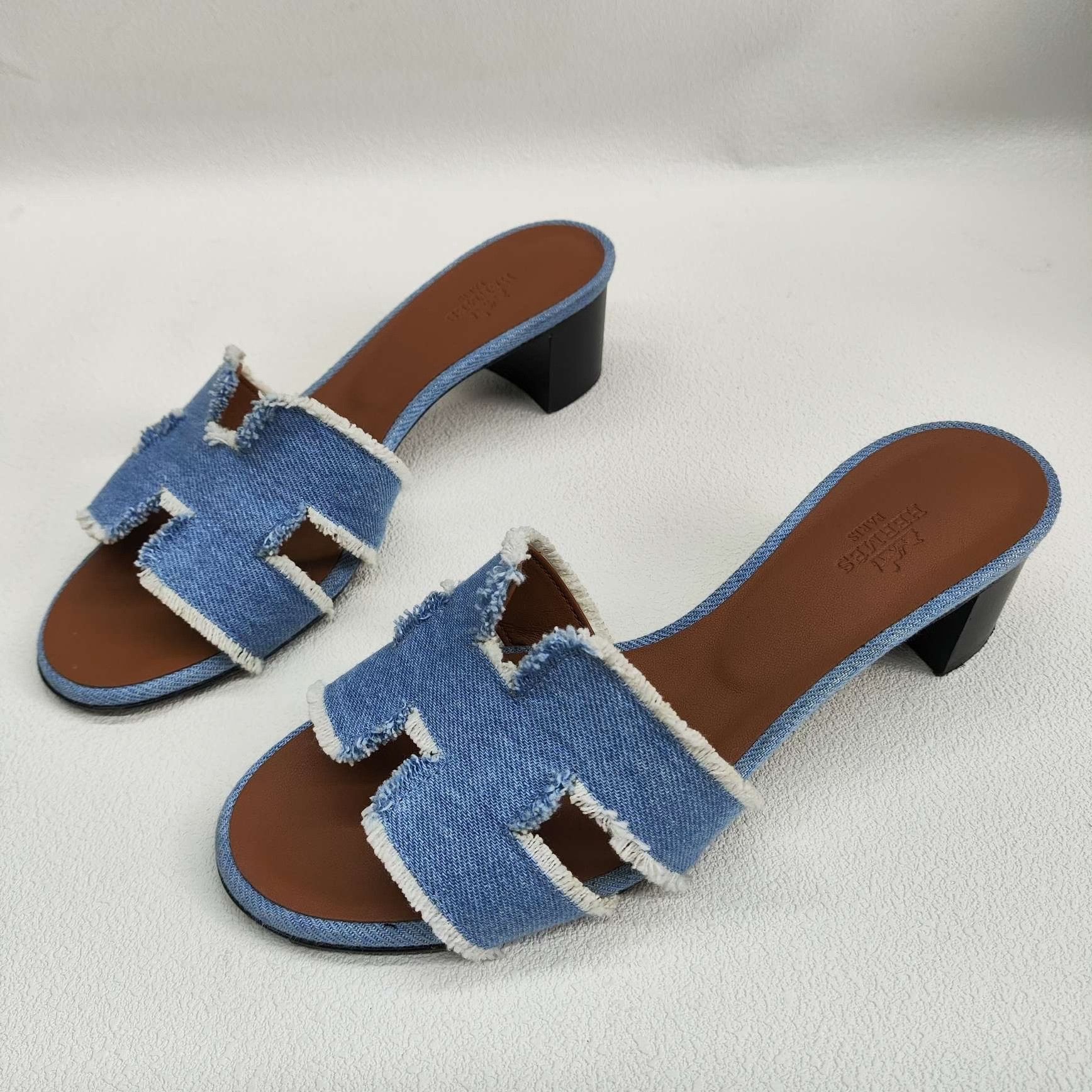 Hermes Hermes Blue Sandals us_6-5 Women Size US 6.5 / IT 36.5 - 1 Thumbnail