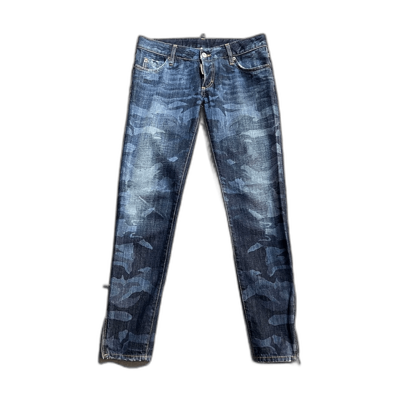 Dsquared2 Dsquared2 Water-Washed Camouflage Print Jeans Size US 42 / EU 58 - 1 Thumbnail