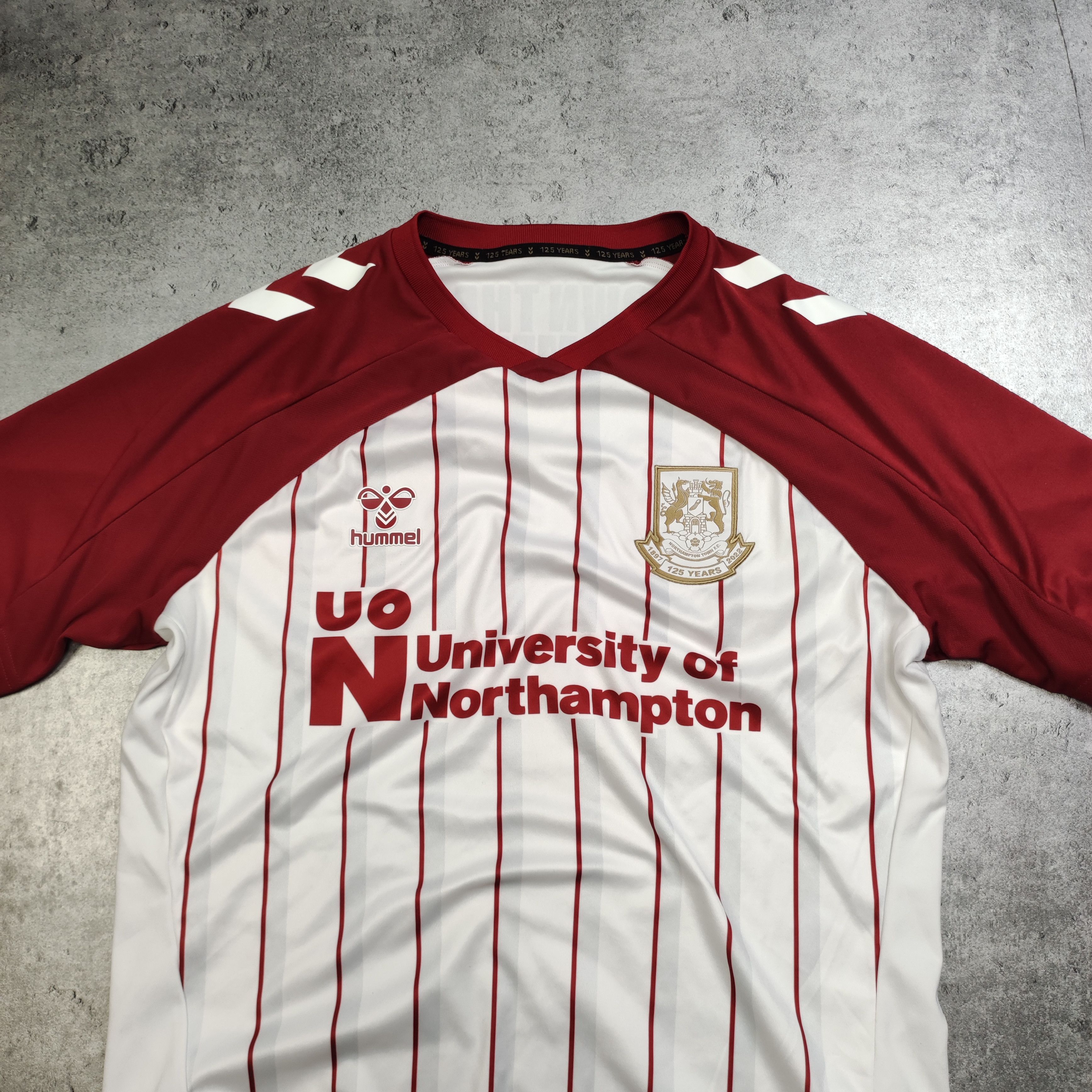 Vintage RARE Football Soccer Hummel x Northampton FC 120yrs Kit Size US L / EU 52-54 / 3 - 3 Thumbnail