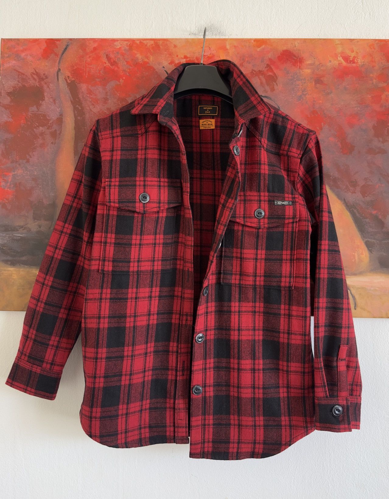 Superdry Superdry Flannel Wool Shirt Jacket Size M / US 6-8 / IT 42-44 - 3 Thumbnail