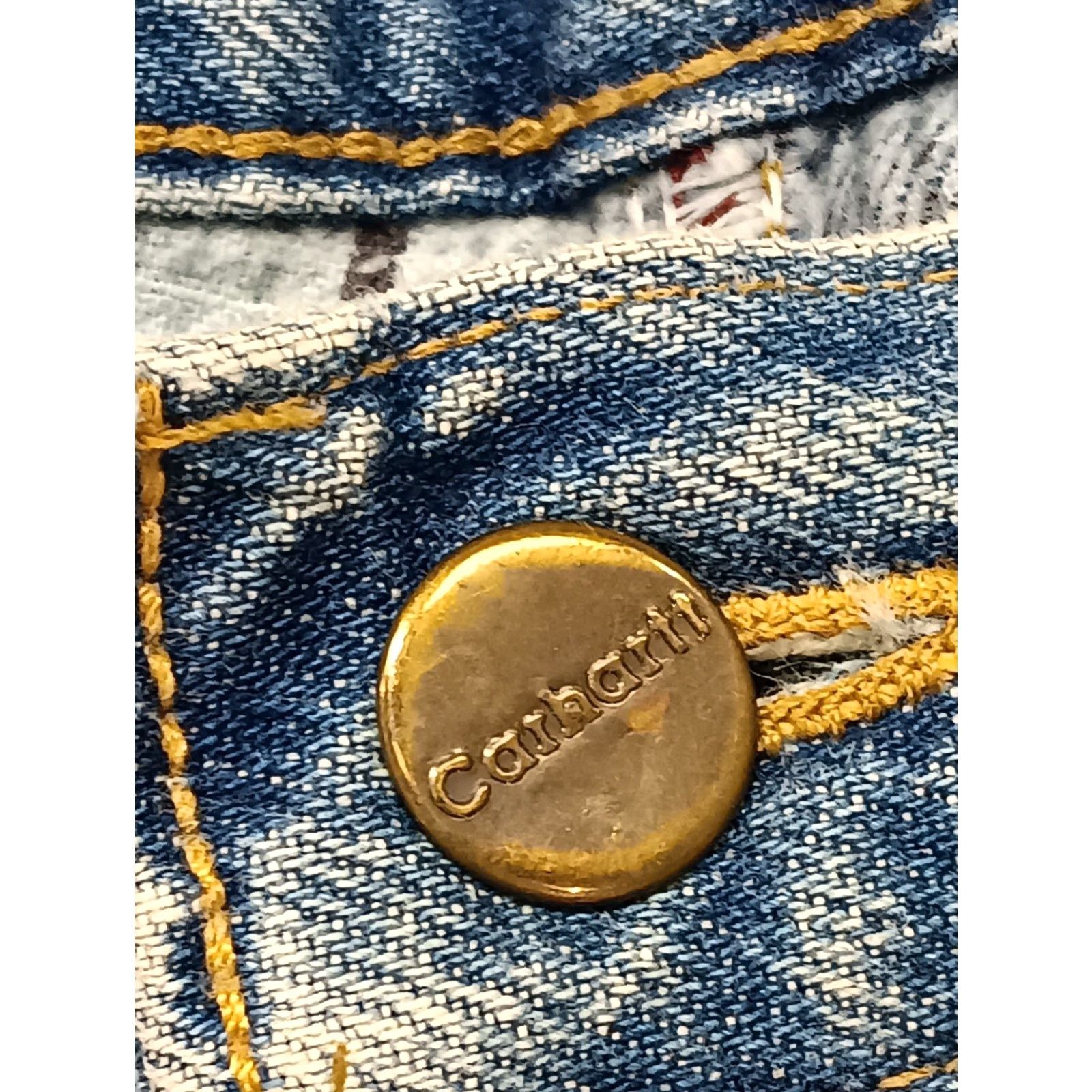 Carhartt VINTAGE Carhartt B21DST Jeans 40X30 Blue Denim Flannel Lined Medium Wash Mens Size US 40 / EU 56 - 6 Thumbnail