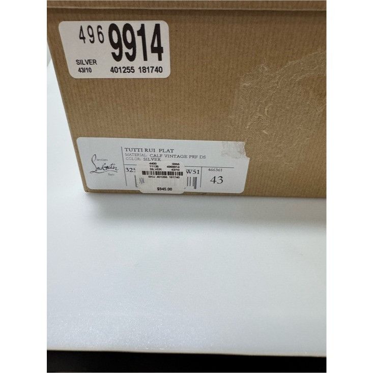 Christian Louboutin Christian Louboutin Tutti Rui Leather Sneakers Silver Men’s Size US 10 / EU 43 - 9 Thumbnail