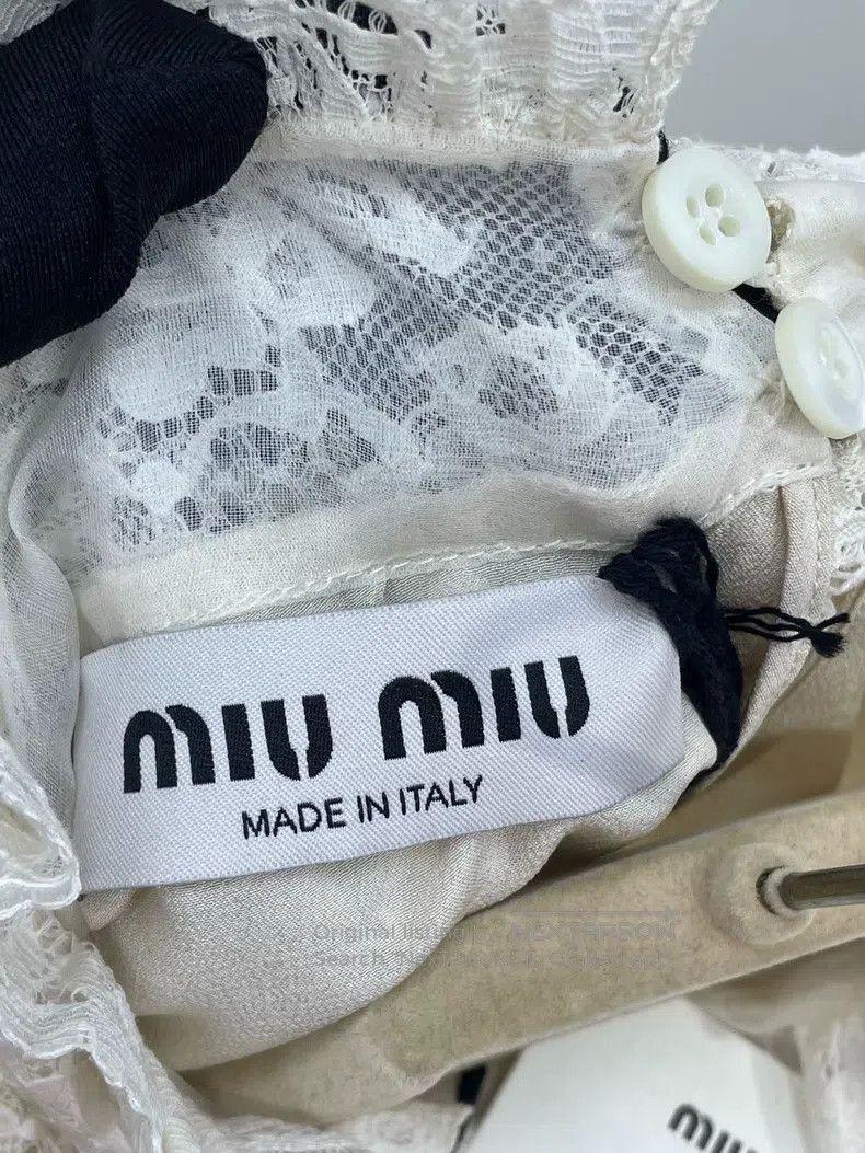 Miu Miu Miu Miu 40 Silk shirt Size L / US 10 / IT 46 - 6 Thumbnail