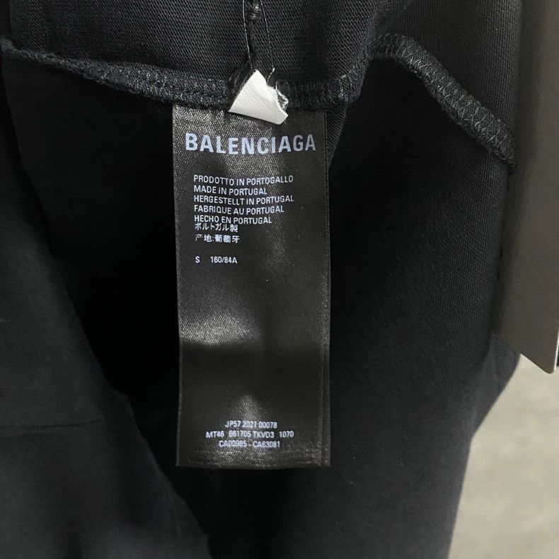 Balenciaga Balenciaga Black embroidered logo short sleeve Size US S / EU 44-46 / 1 - 4 Thumbnail