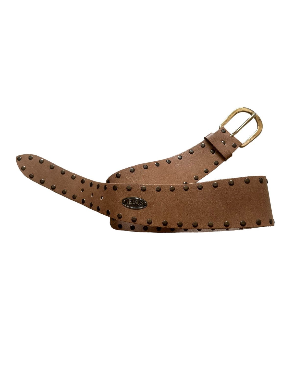 Genuine Leather × Versace × Versus Versace VERSUS VERSACE Leather Women Belt Size ONE SIZE - 2 Thumbnail