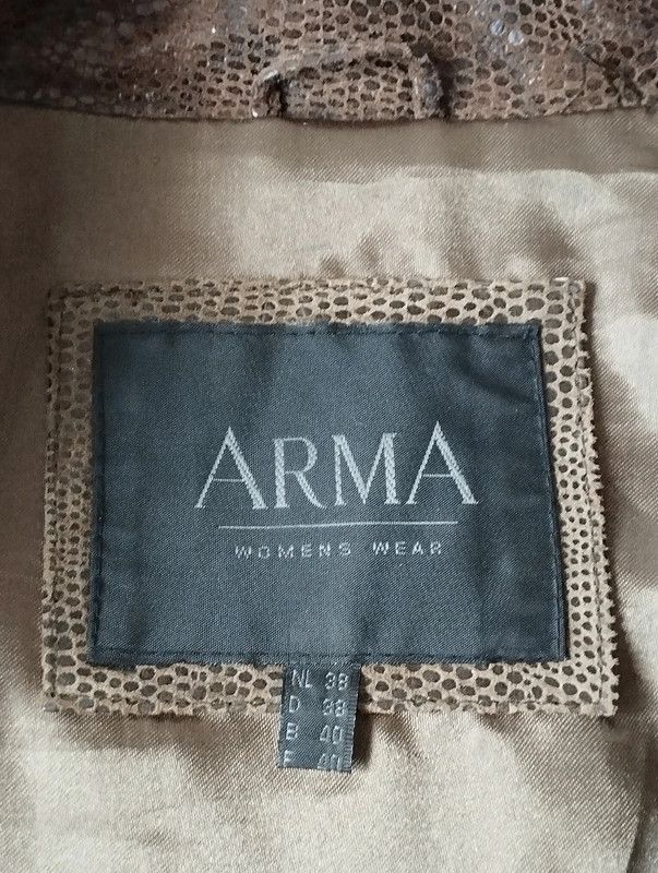 ARMA Arma Leather brown jacket size M Size US M / EU 48-50 / 2 - 8 Thumbnail