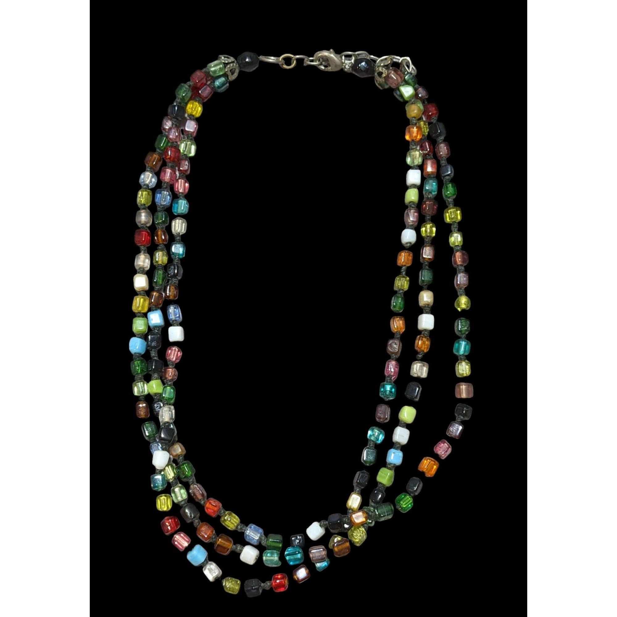 Other Rainbow Multilayer Glass Necklace Size ONE SIZE - 1 Thumbnail