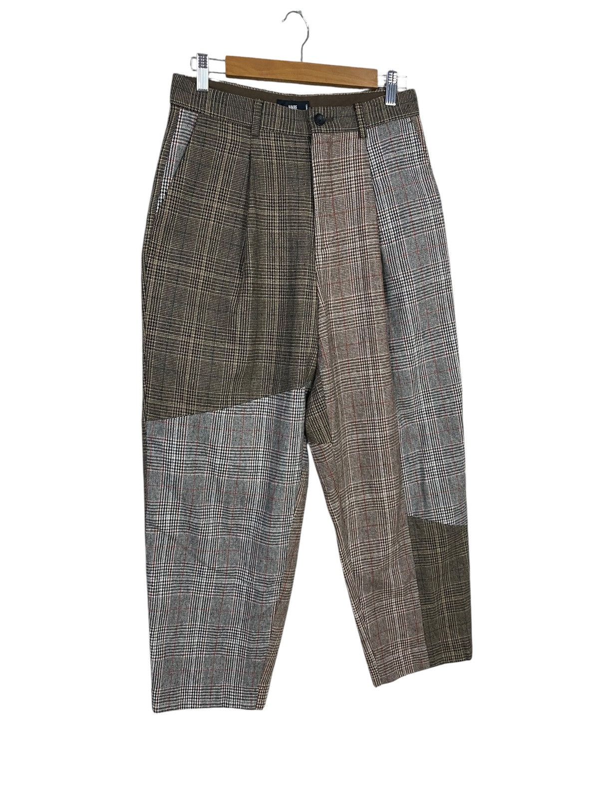 HARE Japanase brand Hare wool patch work style pant nice pattern Size US 30 / EU 46 - 3 Thumbnail