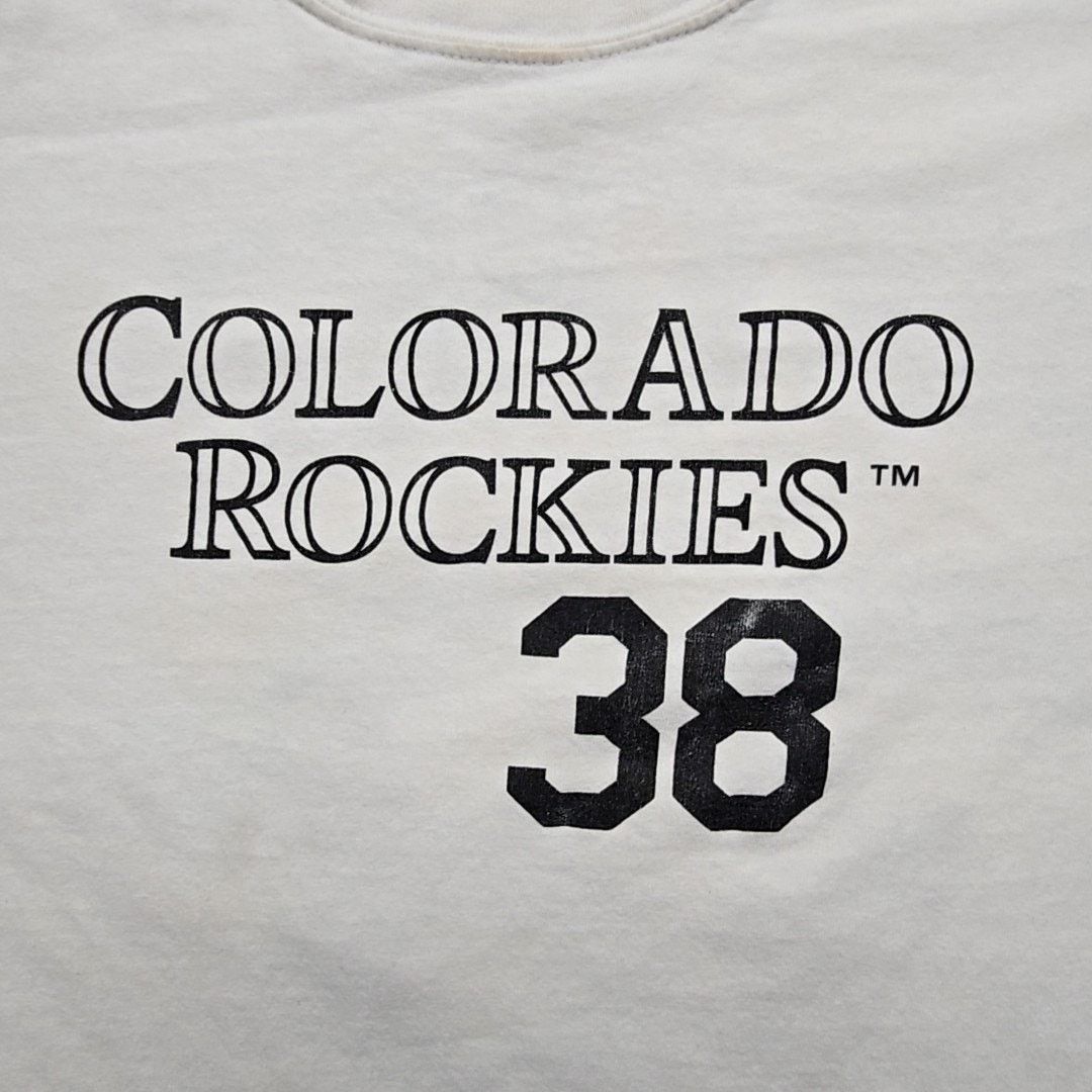 Anvil Colorado Rockies Jimenez Baseball White L Baseball Shirt Size US L / EU 52-54 / 3 - 2 Thumbnail