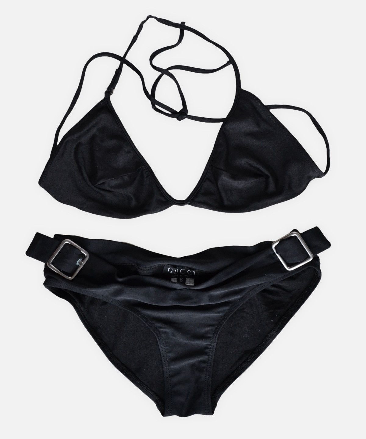 Gucci GUCCI Bikini Bra Swimsuit Vintage Metal Black TOM FORD Size ONE SIZE - 1 Thumbnail