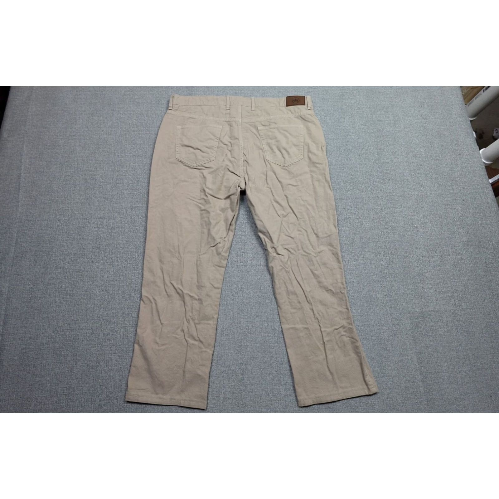 Peter Millar Peter Millar Crown Vintage Canvas Pants Mens 38x28 Beige Tan Performance Chino Stretch Casual Slacks Navy? Size US 38 / EU 54 - 4 Thumbnail