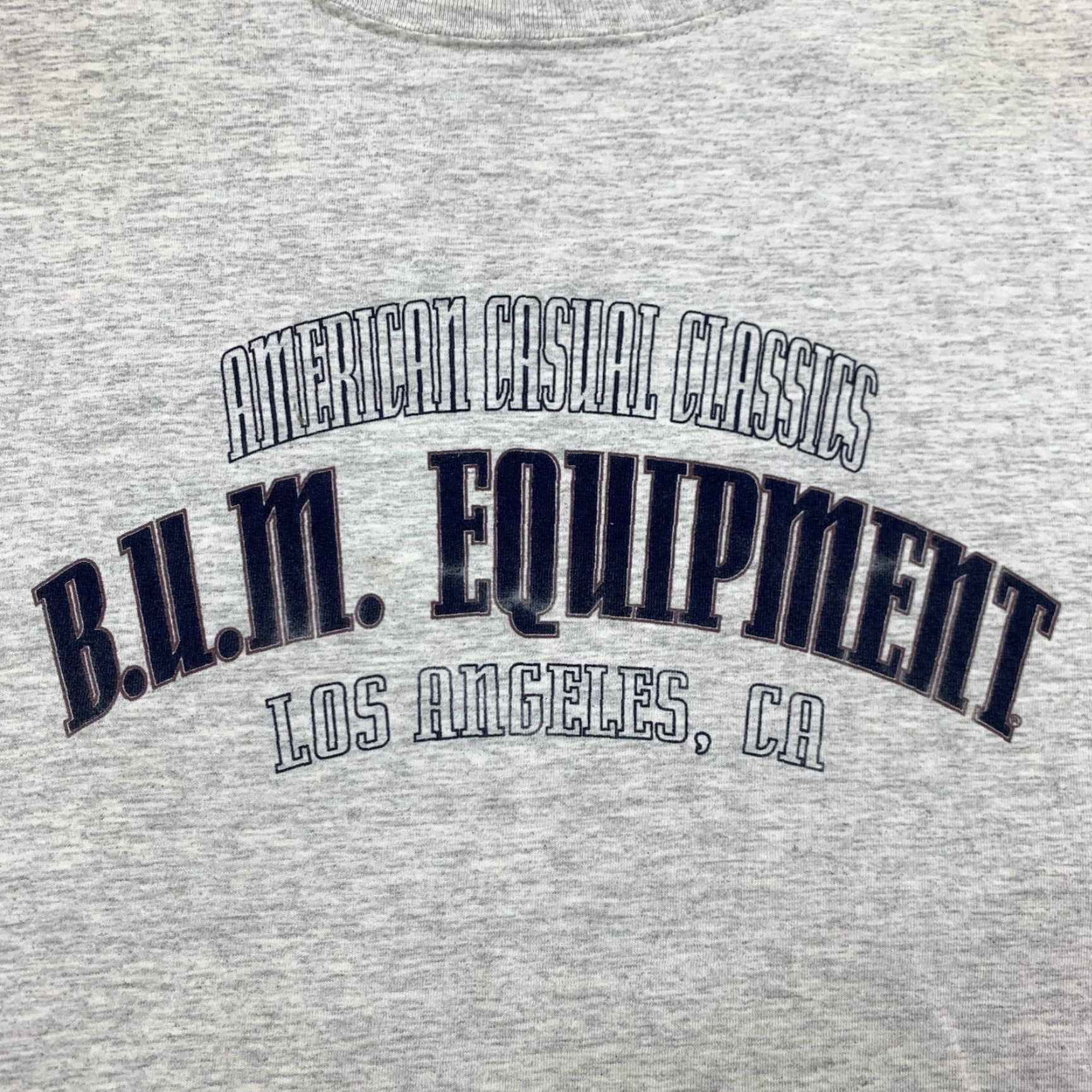 Vintage Vintage B.u.m. Equipment Shirt Adult Large Gray Sports Athletics Classic USA 90s Size US L / EU 52-54 / 3 - 2 Thumbnail