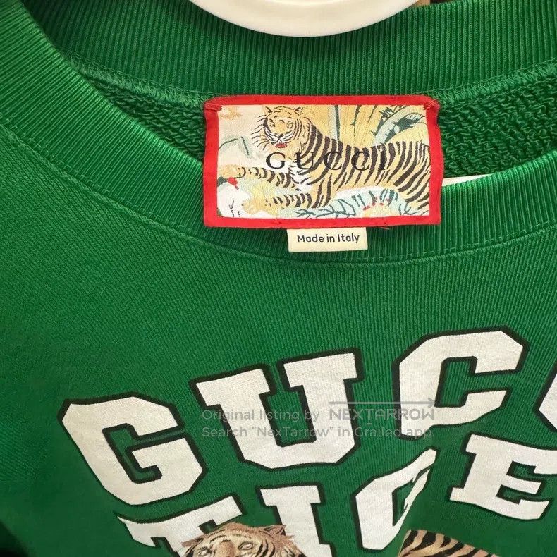 Gucci Gucci Green Tiger Sweatshirt Size US XS / EU 42 / 0 - 2 Thumbnail